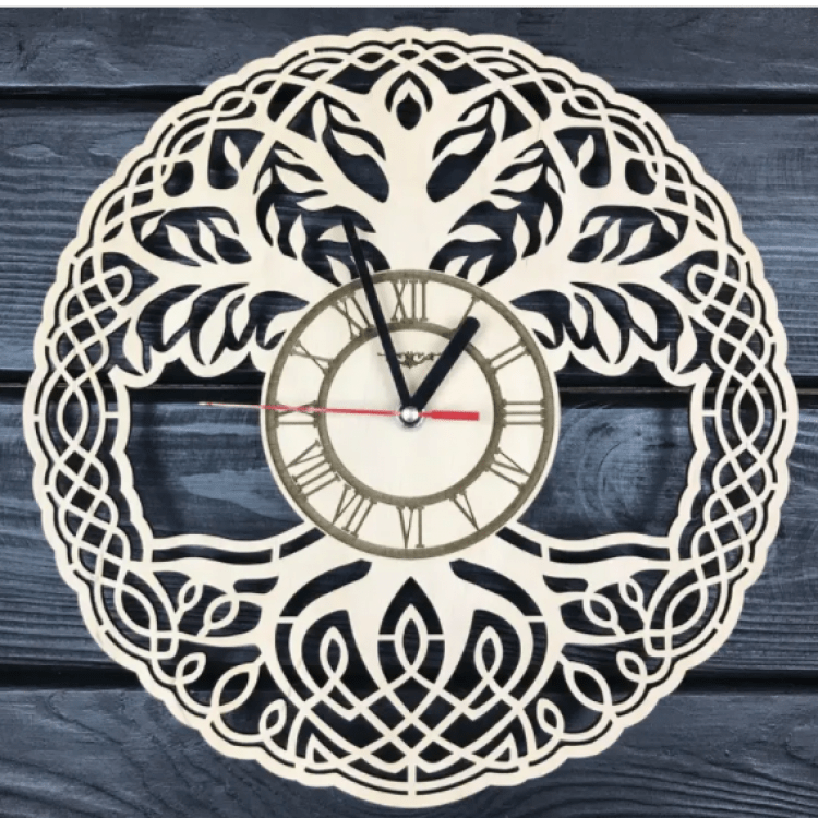 Дизайнерський настінний годинник «Дерево життя» - image-0